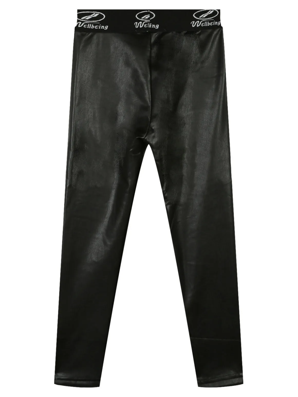Sweet Junior Leggings in ecopelle da bambina con interno in pile
