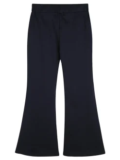 Sweet Junior Pantaloni da bambina a zampa con elastico in vita - blu scuro
