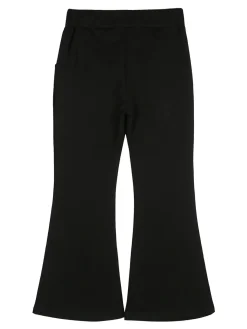 Sweet Junior Pantaloni da bambina a zampa con elastico in vita - nero