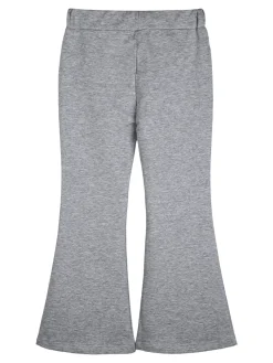 Sweet Junior Pantaloni da bambina a zampa con elastico in vita - grigio