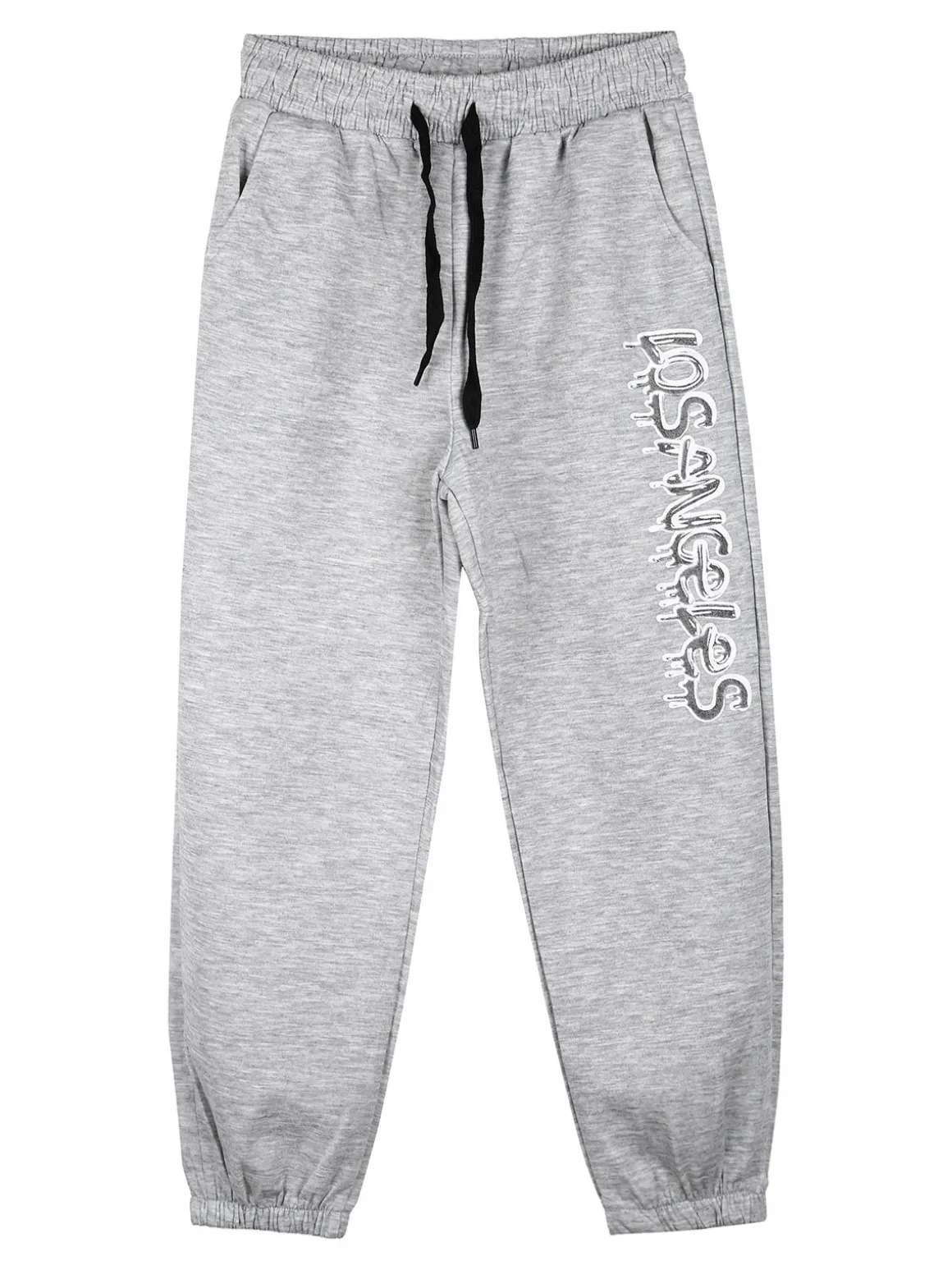 Sweet Junior Pantaloni tuta da bambino con coulisse ed elastico sul finale - grigio