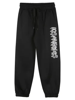 Sweet Junior Pantaloni tuta da bambino con coulisse ed elastico sul finale - nero