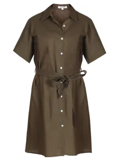 Sweet Miss Abito a camicia in cotone maniche corte