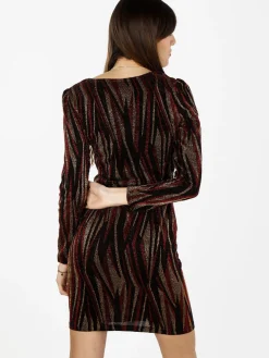 Sweet Miss Abito donna a scollo a V con lurex