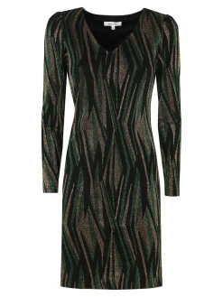 Sweet Miss Abito donna a scollo a V con lurex