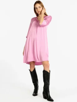 Sweet Miss Abito donna effetto seta con manica a 3/4