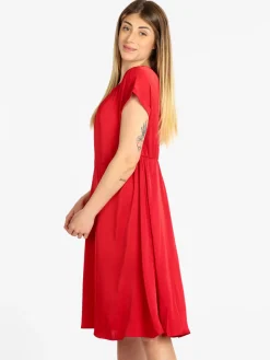 Sweet Miss Abito donna effetto seta manica corta