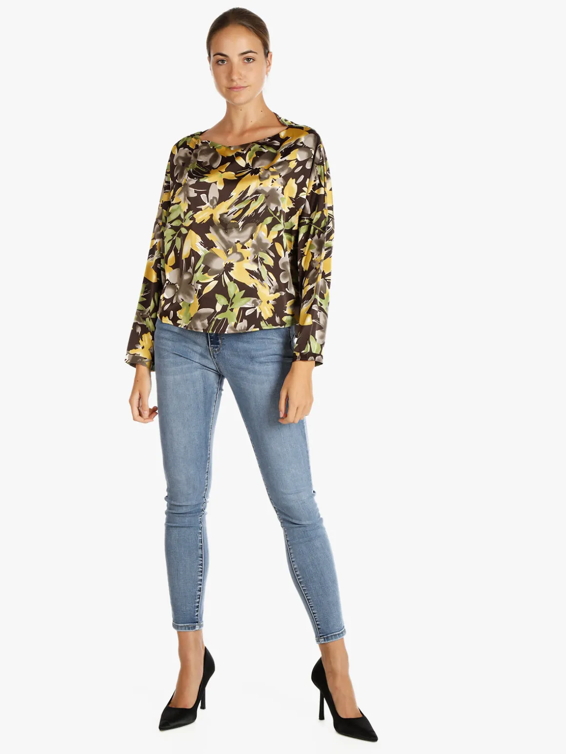 Sweet Miss Blusa da donna con stampa