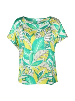 Sweet Miss Blusa donna con stampa a fantasia e maniche corte