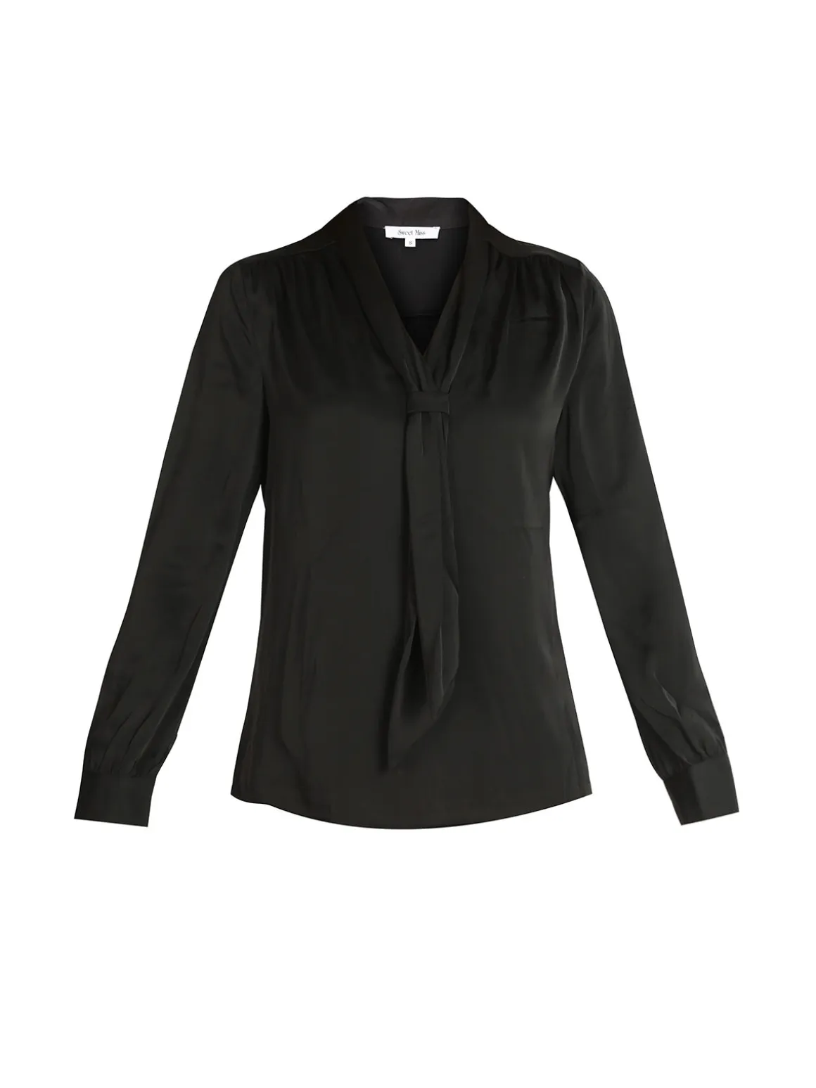 Sweet Miss Blusa donna in raso con cravatta