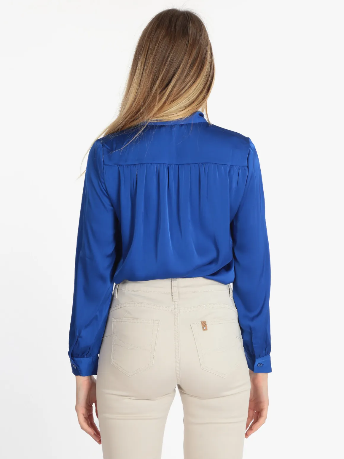 Sweet Miss Blusa donna in raso con cravatta