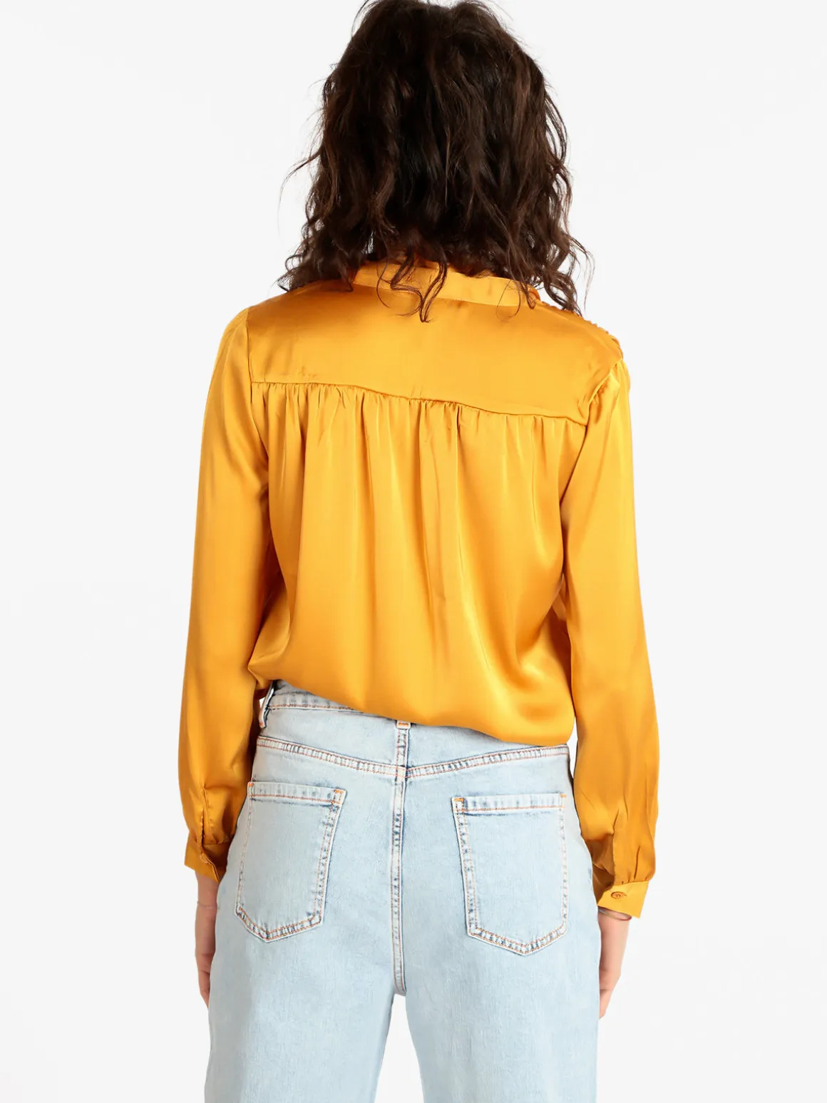 Sweet Miss Blusa donna in raso con cravatta