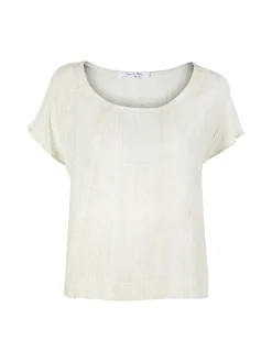Sweet Miss Blusa donna misto lino a maniche corte