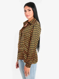 Sweet Miss Camicia donna a fantasia manica lunga