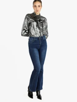 Sweet Miss Camicia donna a maniche lunghe effetto cangiante