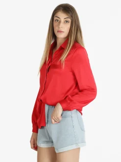 Sweet Miss Camicia donna in raso con colletto