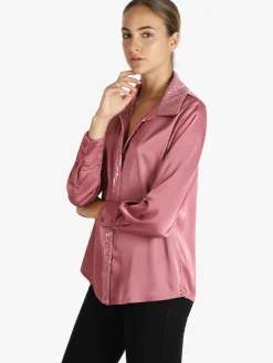 Sweet Miss Camicia donna in raso con paillettes