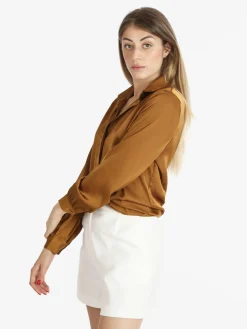 Sweet Miss Camicia donna in raso con colletto