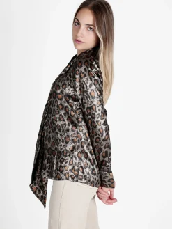 Sweet Miss Camicia donna maculata a maniche lunghe