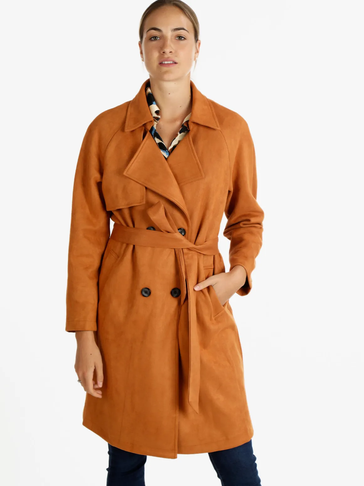 Sweet Miss Cappotto leggero donna con cintura