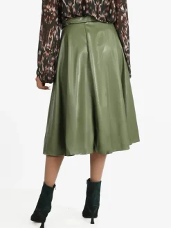 Sweet Miss Gonna midi in ecopelle con cintura