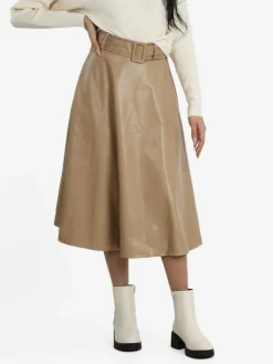Sweet Miss Gonna midi in ecopelle con cintura