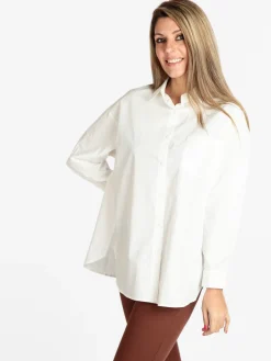 Sweet Miss Maxi camicia donna oversize in cotone