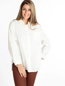 Sweet Miss Maxi camicia donna oversize in cotone
