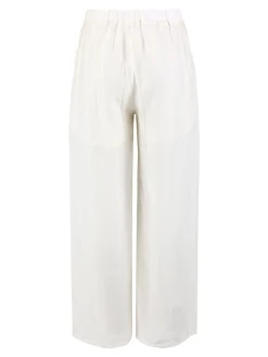 Sweet Miss Pantaloni donna a gamba larga - bianco