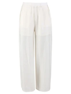 Sweet Miss Pantaloni donna a gamba larga - bianco