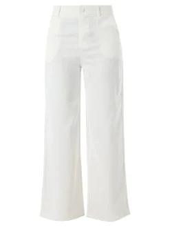 Sweet Miss Pantaloni donna a palazzo - bianco