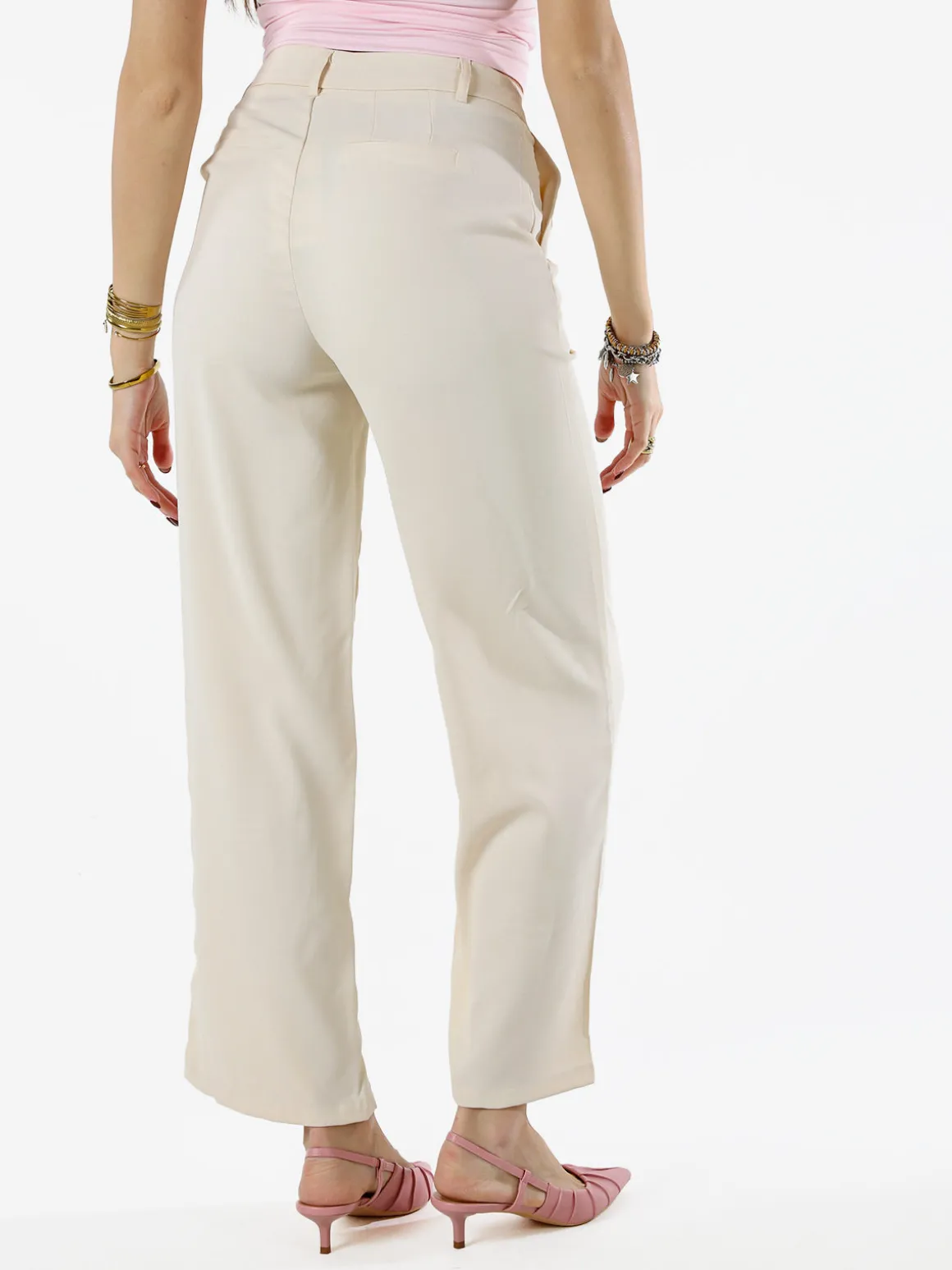 Sweet Miss Pantaloni donna a palazzo - beige