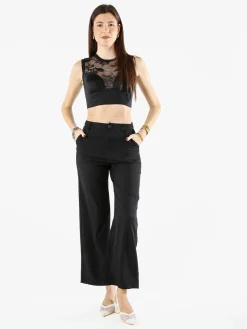 Sweet Miss Pantaloni donna a palazzo - nero