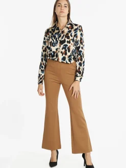 Sweet Miss Pantaloni donna a zampa vita alta