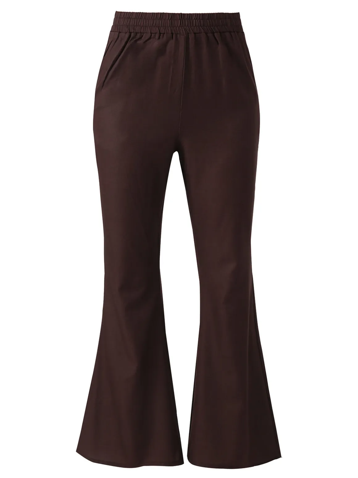 Sweet Miss Pantaloni donna cropped con finale largo - moro