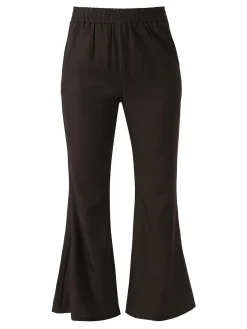 Sweet Miss Pantaloni donna cropped con finale largo - militare