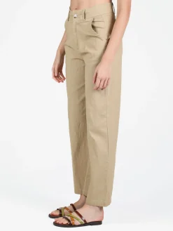 Sweet Miss Pantaloni donna in misto lino e cotone