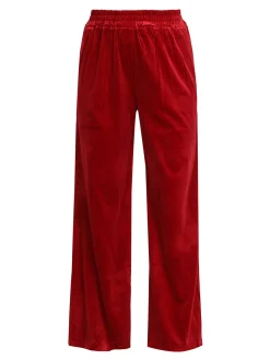 Sweet Miss Pantaloni donna in velluto a gamba larga