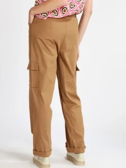 Sweet Miss Pantaloni in lino da donna con tasconi