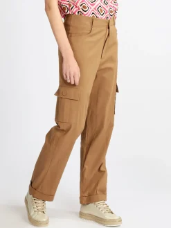 Sweet Miss Pantaloni in lino da donna con tasconi