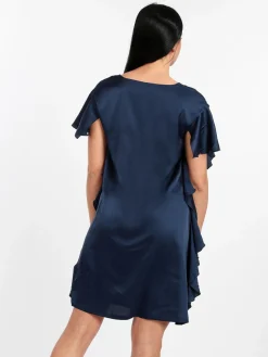 Sweet Miss Vestito donna con volant effetto raso