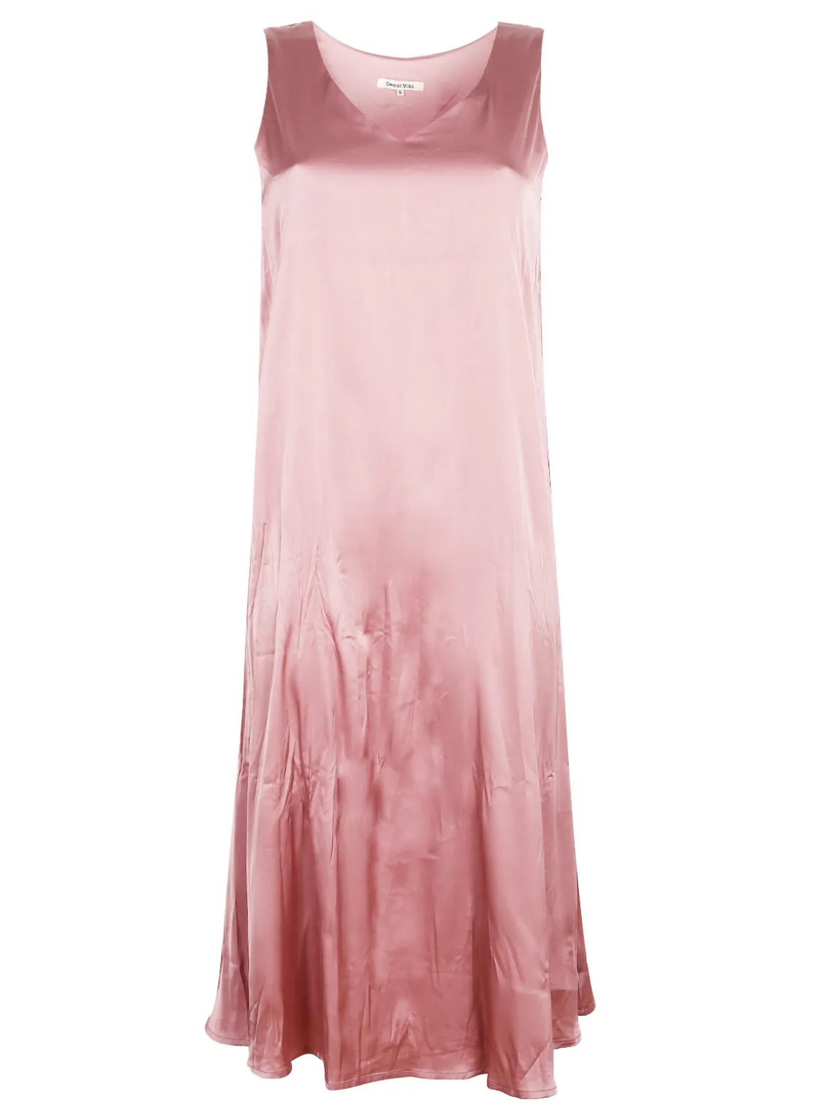 Sweet Miss Vestito donna smanicato effetto seta