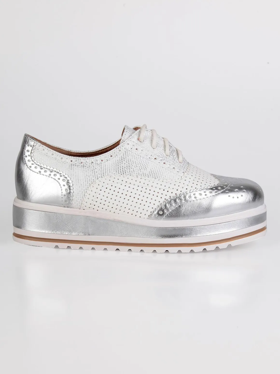 Sweet Shoes Francesine in ecopelle con zeppa e plateau