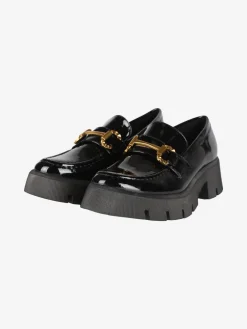Sweet Shoes Mocassini donna in vernice con zeppa