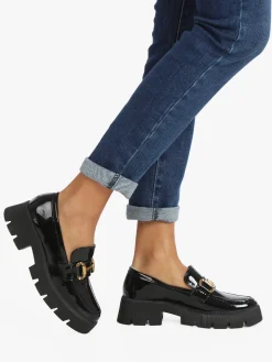 Sweet Shoes Mocassini donna in vernice con zeppa