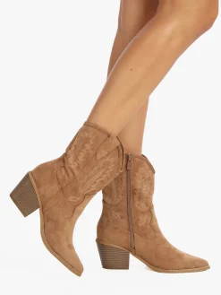 Sweet Shoes Stivaletti texani donna scamosciati