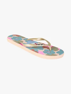 Sweet Years Infradito donna colorate in gomma - oro
