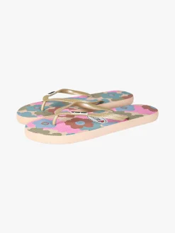 Sweet Years Infradito donna colorate in gomma - oro