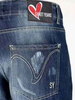 Sweet Years jeans regular fit strappati