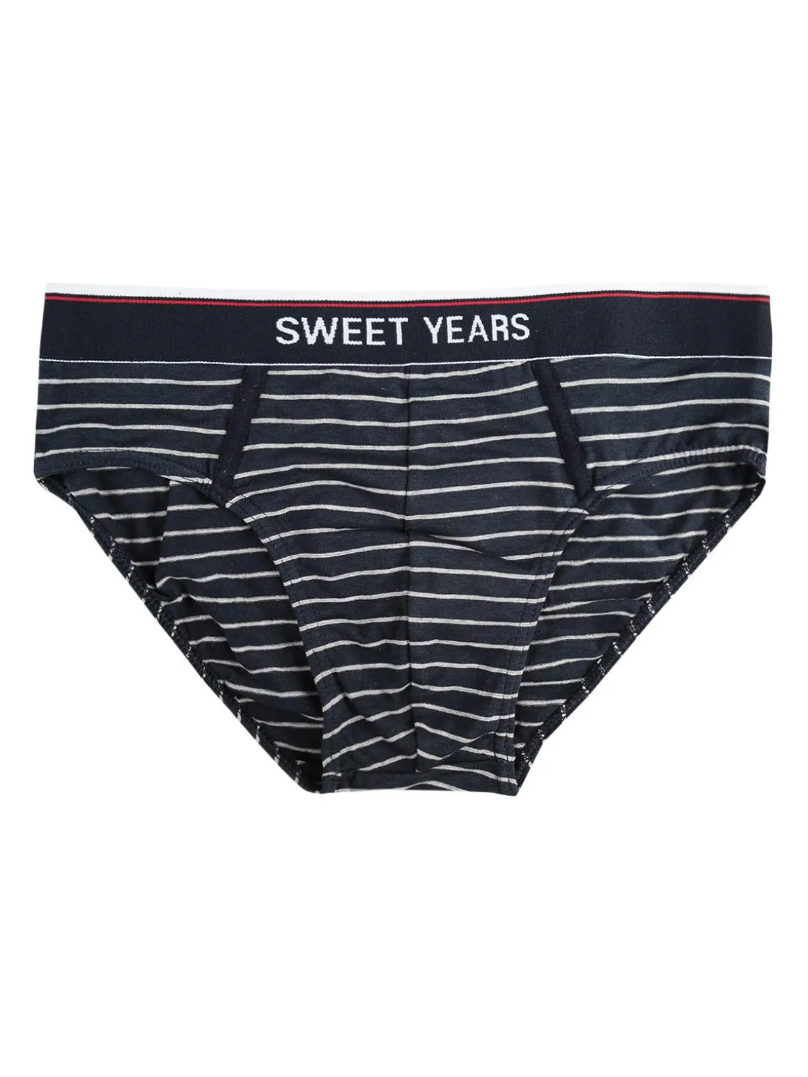 Sweet Years Slip a righe in cotone elasticizzato